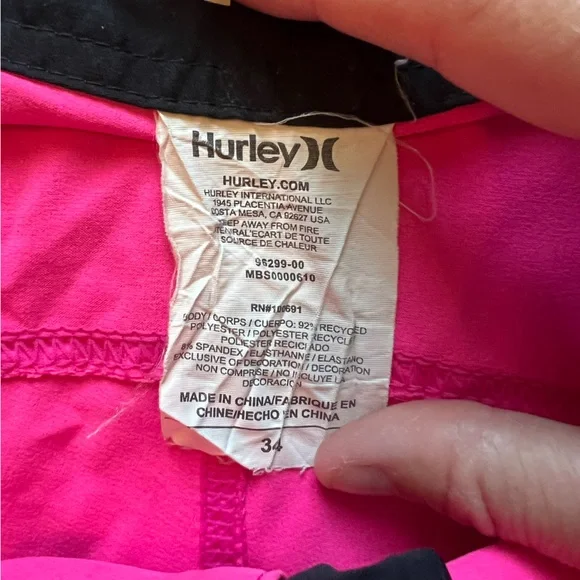 Hurley Phantom Pink Board Shorts - Picture 3 of 4